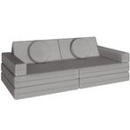 Speelbank Lilly, 8-delig, met slaapfunctie - 160 cm, grijs, Kinderen en Baby's, Verzenden, Nieuw