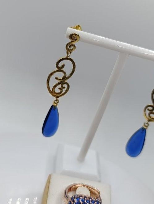 Zonder Minimumprijs - 2-delige sieradenset Zilver, topaas, Sieraden, Tassen en Uiterlijk, Antieke sieraden