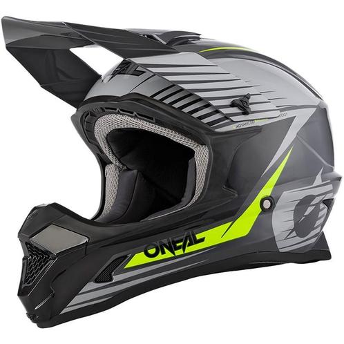 Kinder Crosshelm Oneal 1 Series Grijs / Fluo Geel, Motoren, Kleding | Motorhelmen, Kinderen, Nieuw met kaartje, Overige merken