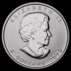 Canada. 5 Dollars 2012 - Hoja de Arce, 1 Oz (.999) (Zonder