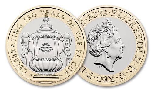 Officiële 2 Pound UK - 150 jaar FA Cup, Postzegels en Munten, Munten en Bankbiljetten | Verzamelingen, Verzenden