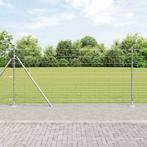 vidaXL Weidehekwerk Zilver 50 x 1.2 m Gegalvaniseerd staal, Tuin en Terras, Schuttingen, Verzenden, Nieuw, IJzer