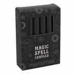 Magic Spell Kaarsen Bescherming (Zwart - 12 stuks), Huis en Inrichting, Woonaccessoires | Kandelaars en Kaarsen, Nieuw, Verzenden