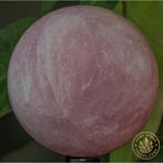 Rozekwarts Fijn gepolijste rozenkwartsbol - Hoogte: 11.4 cm