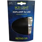 Ikzilight Retro koplamp - 3x LED - Zwart - Batterij - Zic..., Ophalen of Verzenden, Nieuw