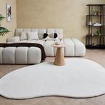 Asymmetrisch vloerkleed Faux Fur - beige - 160 x 230 cm |, Huis en Inrichting, Stoffering | Tapijten en Kleden, Verzenden, Beige