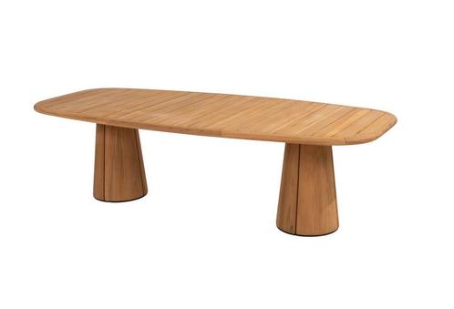 Taste by 4 Seasons Capri teak low tuintafel barrel met, Tuin en Terras, Tuinsets en Loungesets, Ophalen of Verzenden