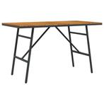 vidaXL Eettafel Bruin 110 x 55 x 61,5 cm Massief Acaciahout, Tuin en Terras, Tuintafels, Verzenden, Nieuw