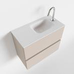 MONDIAZ ADA 60cm toiletmeubel linen. LEX wastafel talc, Ophalen of Verzenden, Nieuw, Bad