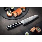 Yaxell Ran Santoku Koksmes 16,5 cm – 69 Lagen Damaststaal., Ophalen of Verzenden, Nieuw, Overige materialen, Los bestek