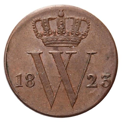 ½ cent 1823 Willem I (Brussel) Pr+, Postzegels en Munten, Munten | Nederland, Verzenden