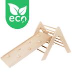 Luna Toys Naturel ECO Houten Klimrek met Glijbaan LU-03385, Verzenden, Nieuw