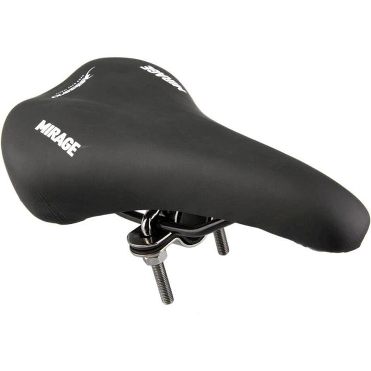 Mirage zadel met zitbuisklem (zadel op stang) voor herenfiet, Fietsen en Brommers, Fietsaccessoires | Fietsstoeltjes, Nieuw, Verzenden