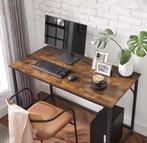 Industrieel Bureau 120 cm – Houtnerf &amp; Metalen Frame, Verzenden, Nieuw
