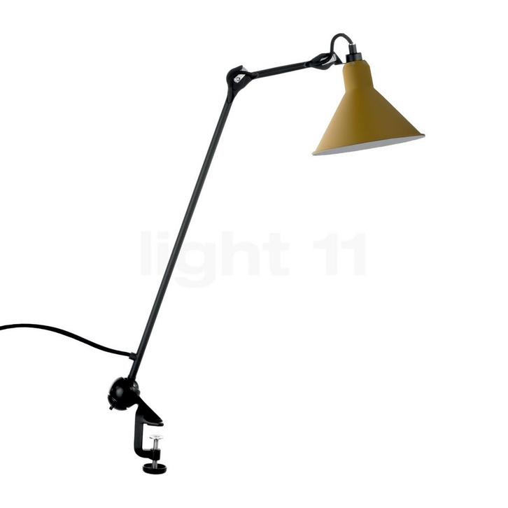 DCW Lampe Gras No 201 Klemlamp zwart conisch, geel, Huis en Inrichting, Lampen | Tafellampen, Nieuw, Verzenden