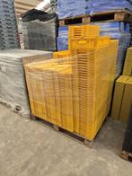 Vouwkrat 400x300x110mm, geel, geperforeerd, gebruikt, Zakelijke goederen, Agrarisch | Werktuigen, Ophalen of Verzenden