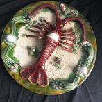 Schotel - Palissy Majolica Lobster Plate Realistic Clams, Antiek en Kunst
