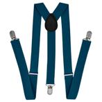 Fako Fashion® - Bretels - Effen - 80cm - Kobalt Blauw, Kleding | Heren, Verzenden, Nieuw