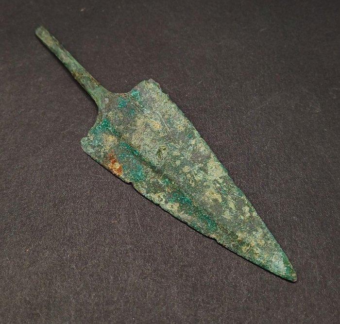 Bronstijd Brons Delta Arrowhead - 93 mm (Zonder, Antiek en Kunst, Antiek | Overige Antiek