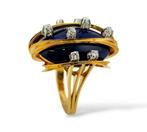 3-delige sieradenset - 18 karaat Geel goud, Juwelenring- en, Sieraden, Tassen en Uiterlijk, Antieke sieraden