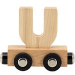 Houten lettertrein in naturel hout – losse letter U om de., Kinderen en Baby's, Speelgoed | Houten speelgoed, Ophalen of Verzenden