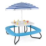 2dekans | Coast Kinderzitgroep Picknicktafel met Parasol –, Tuin en Terras, Ophalen of Verzenden, Zo goed als nieuw