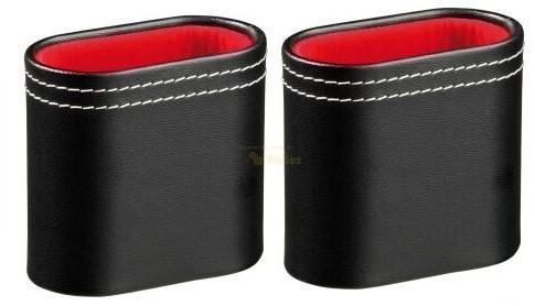 Backgammon Kunstlederen Dobbelbeker - 2 stuks | Philos -, Hobby en Vrije tijd, Gezelschapsspellen | Bordspellen, Nieuw, Verzenden