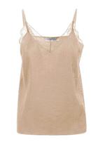 -24% Coster Copenhagen  Coster Copenhagen Nude top met kant, Verzenden, Nieuw, Beige