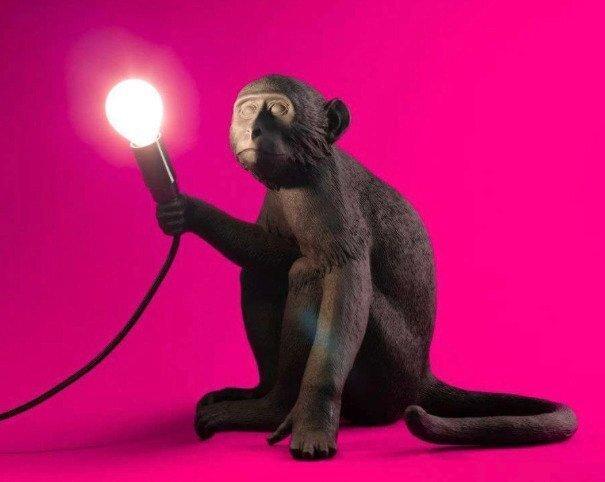 Seletti - Marcantonio - Lamp - Monkey Lamp Zittende Versie, Antiek en Kunst, Kunst | Designobjecten