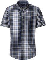 Casa Moda Short Sleeve Overhemd Ruiten Navy maat 3XL Heren, Kleding | Heren, Overhemden, Verzenden, Nieuw, Casa Moda