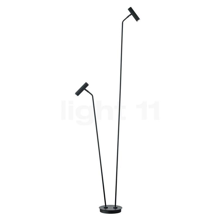 Hell Tom Vloerlamp LED 2-lichts, zwart - 180 cm, Huis en Inrichting, Lampen | Vloerlampen, Nieuw, Verzenden