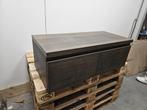 Badmeubel 100 x 45 cm donker hout 2 softclose lades, Nieuw, Ophalen of Verzenden