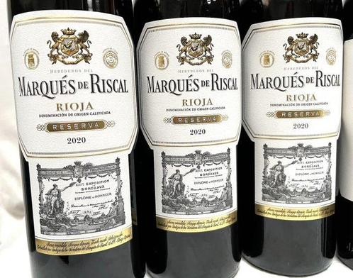 2020 x3 Marqués de Riscal Reserva & 2020 x3 Marqués de, Verzamelen, Wijnen