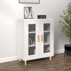 vidaXL Dressoir 69,5x34x90 cm bewerkt hout wit, Huis en Inrichting, Kasten | Dressoirs, Verzenden, Nieuw, 50 tot 100 cm, 25 tot 50 cm