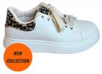 Beige (Roomwit) leopard Sneakers, Kleding | Dames, Schoenen, Ophalen of Verzenden, Nieuw, Wit, Sneakers of Gympen