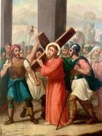 French school (XIX) - Christ with the cross, Antiek en Kunst