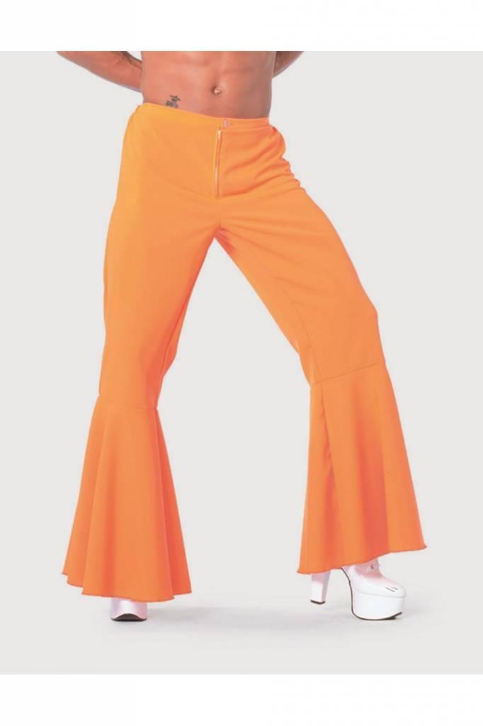 Hippie broek bi-stretch man neon oranje, Kleding | Heren, Carnavalskleding en Feestkleding, Nieuw, Ophalen of Verzenden