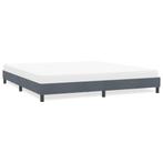 vidaXL Bedframe zonder matras 180x220 cm fluweel donkergrijs, Verzenden, Nieuw, Tweepersoons, Stof