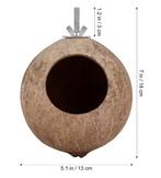 Kokosnoot Vogelnest – Hangend Nesthuis voor Kleine Vogels