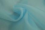 Organza stof - Lichtblauw - Per 15 of 50 meter, Hobby en Vrije tijd, Stoffen en Lappen, Overige materialen, Blauw, 120 cm of meer