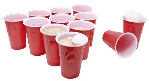 Rode Beerpong Set 35 delig, Hobby en Vrije tijd, Feestartikelen, Nieuw, Verzenden