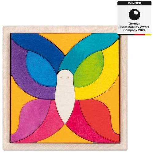 Goki houten puzzel vlinder mozaïek  van €40,25 voor €24,15, Kinderen en Baby's, Speelgoed | Overig, Ophalen of Verzenden