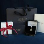 Gouden vintage hart met sleutel hanger 14 krt, Ophalen of Verzenden, Nieuw