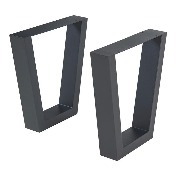 Stalen onderstel Lalling set van 2 tafelpoot 43x25/40 cm zwa, Huis en Inrichting, Tafelonderdelen, Verzenden