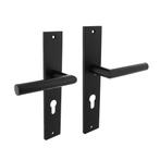 Deurklink Bastian op schild met profielcilindergat 72mm m..., Ophalen of Verzenden, Nieuw, Overige materialen, Klink of Kruk