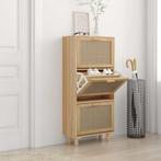 vidaXL Schoenenkast 52x25x115cm bewerkt hout & natuurlijk, Verzenden, Nieuw