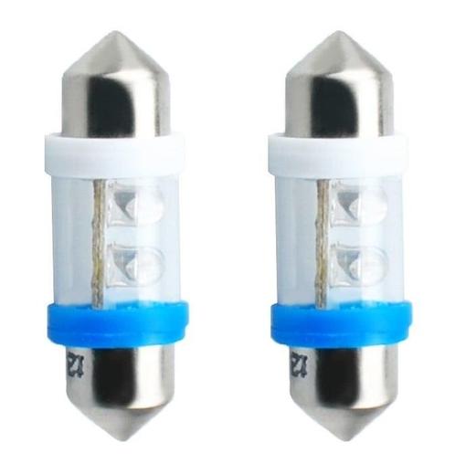 C5W autolamp 2 stuks blauw | LED festoon 31mm | SV8.5 0.49W, Auto-onderdelen, Verlichting, Nieuw, Verzenden