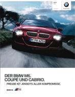 2010 BMW M6 BROCHURE DUITS, Nieuw, BMW, Author