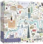 Map of London Puzzel (1000 stukjes) | Gibsons - Puzzels, Hobby en Vrije tijd, Verzenden, Nieuw