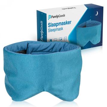 PurelyGoods Slaapmasker Katoen – Oceaan Blauw beschikbaar voor biedingen